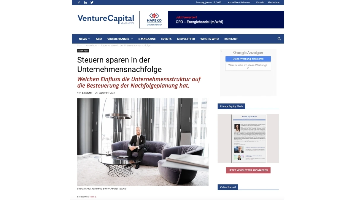 Lennard-paul-naumann-venture-capital-magazin-steuern-sparen-in-der-unternehmensnachfolge